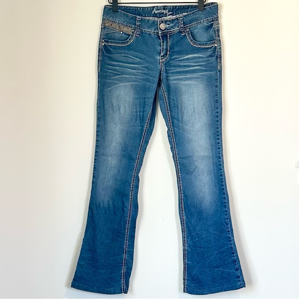 Amethyst Jeans Women's Blue Bootcut Flare Jeans - Size: 7